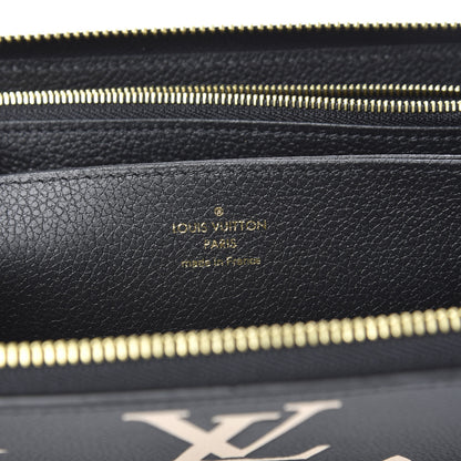 Louis Vuitton Empreinte Monogram Giant Zippy Wallet Black Beige 6 of 8