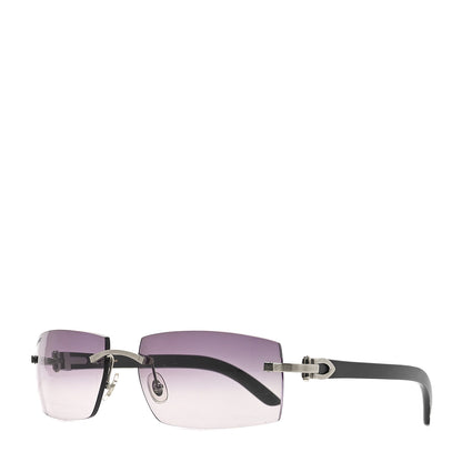 Cartier C Decor 140 Square Sunglasses Black 1 of 6
