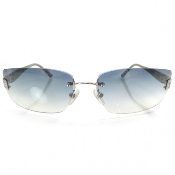 Chanel Frameless CC Logo Sunglasses Blue Gradient 2 of 13
