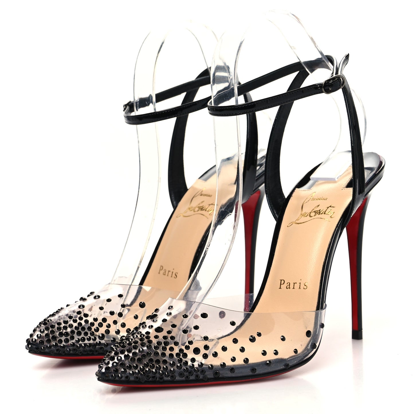 PVC Patent Psychic Spikaqueen 100 Pumps 38.5 Black