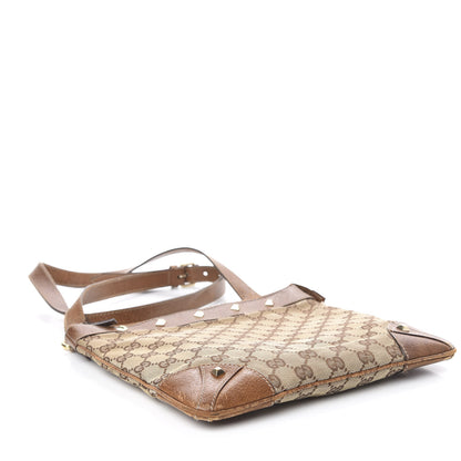 Gucci Monogram Studded Messenger Brown 3 of 19