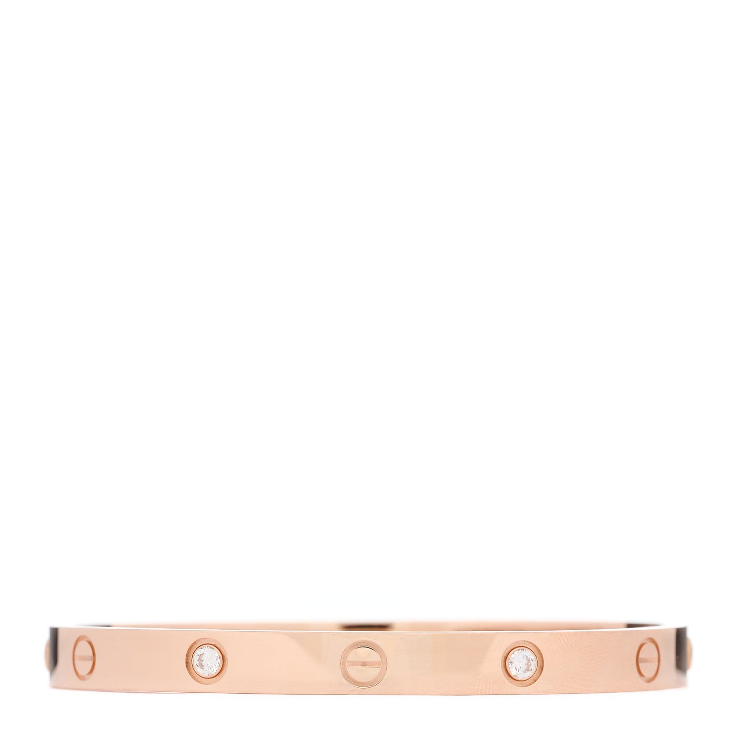 18K Pink Gold 4 Diamond LOVE Bracelet 18