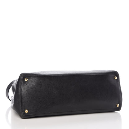 Chanel Calfskin Cerf Executive Shopper Tote Black 4 of 13