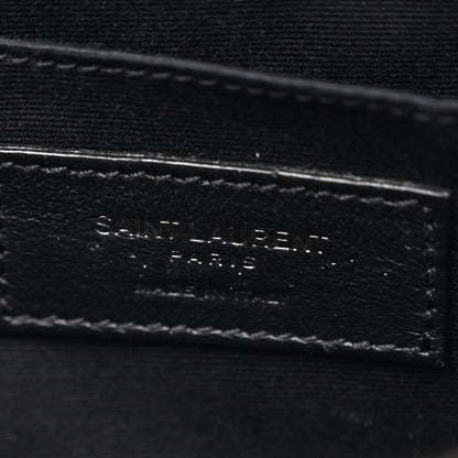 Saint Laurent Calfskin Matelasse Monogram Lou Camera Bag Black 6 of 11