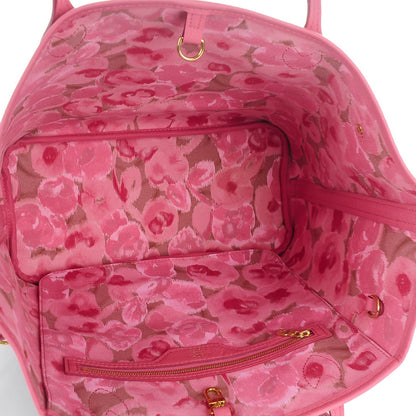 Louis Vuitton Monogram Articles de Voyage Ikat Neverfull MM Rose Velours 5 of 8