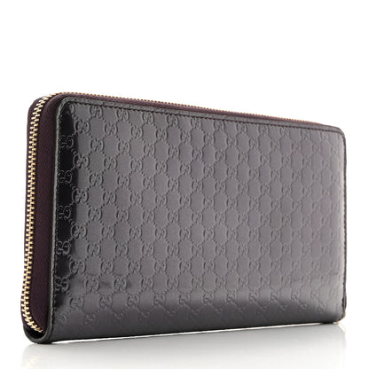 Gucci Shine Microguccissima Zip Around Organizer Wallet Melanzana 3 of 8
