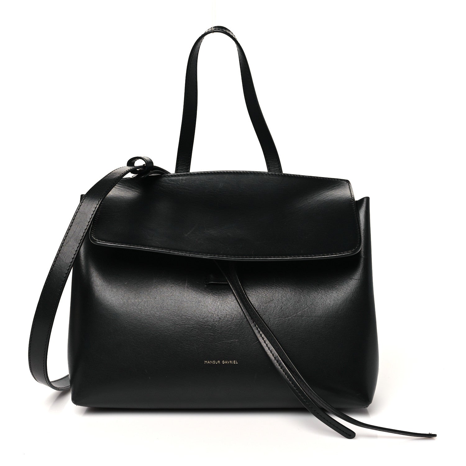 Mansur Gavriel Calfskin Lady Bag Black Flamma 1 of 10