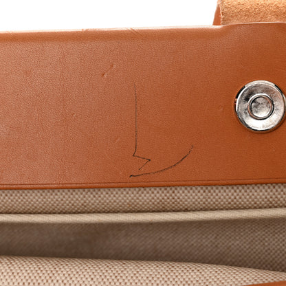 Hermes Toile Vache Hunter Herbag Cabas MM Natural 17 of 17