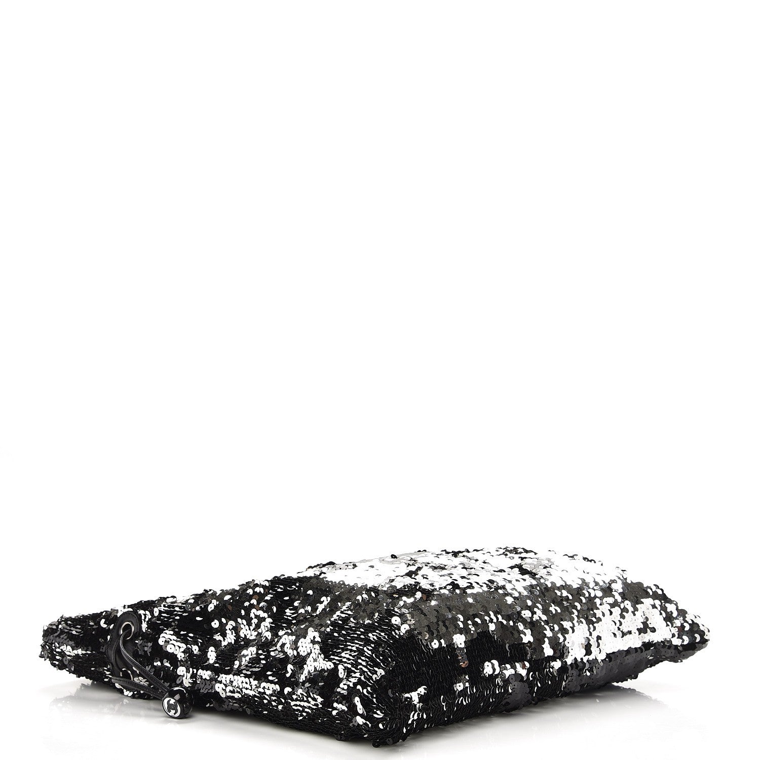 Chanel Sequin Summer Night Drawstring Tote Black 4 of 8