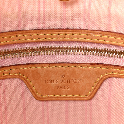 Louis Vuitton Damier Azur Delightful MM Rose Ballerine 6 of 8
