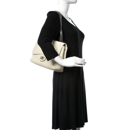 Chanel Caviar Quilted Jumbo Single Flap Bijoux Chain Ivory 2 of 17