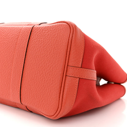 Hermes Toile Officier Negonda Garden Party 30 TPM Rouge Tomate Capucine 10 of 10