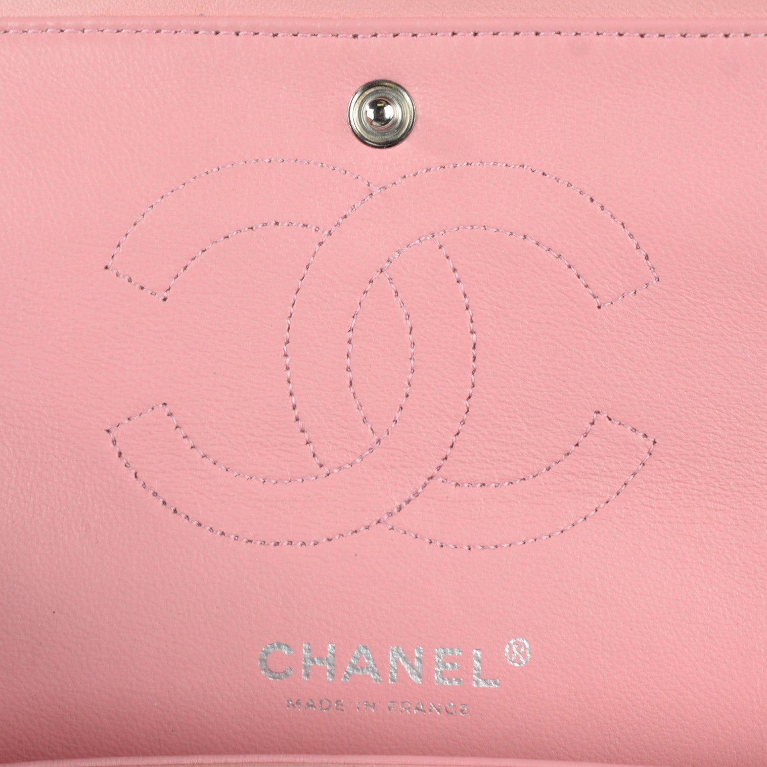 Chanel Lambskin Quilted Medium Double Flap Light Pink 6 of 9