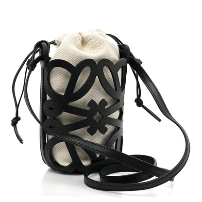 Loewe x Paula's Ibiza Cutout Anagram Pocket Crossbody Bag Black 3 of 8