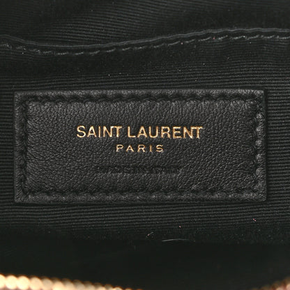 Saint Laurent Calfskin Matelasse Monogram Lou Belt Bag Dark Legion Red 6 of 11