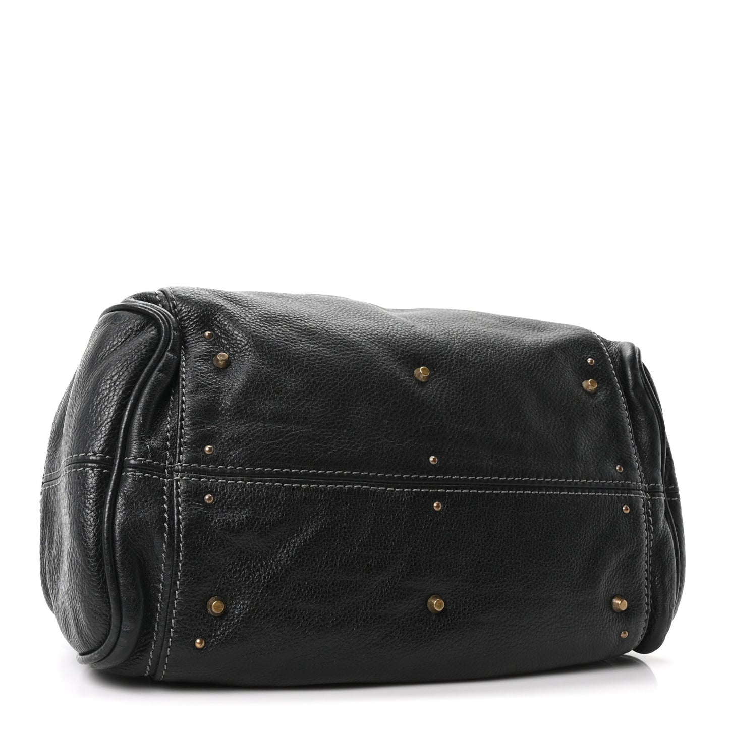 Grained Calfskin Paddington Tote Black