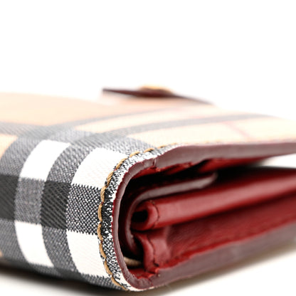 Burberry Canvas Vintage Check Coin Purse Wallet Red 9 of 9