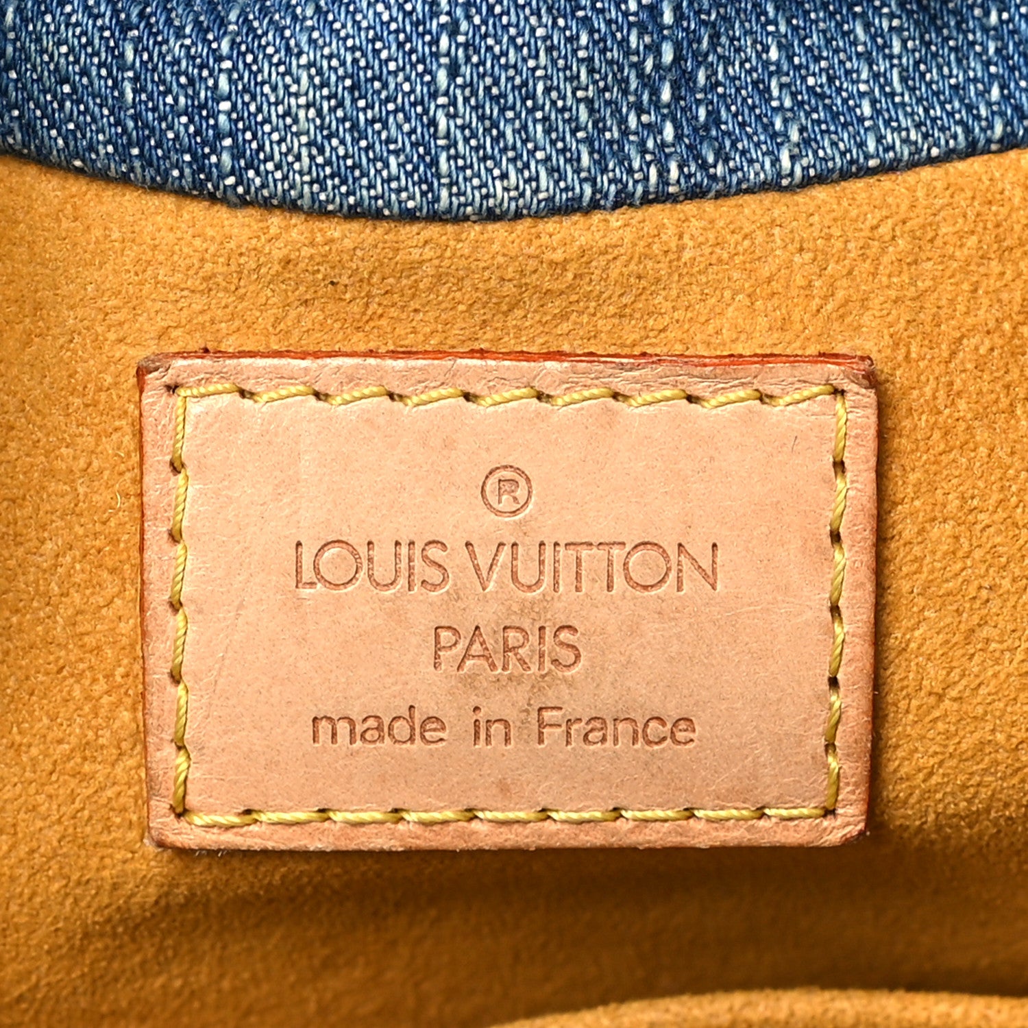 Louis Vuitton Monogram Denim Pleaty Blue 6 of 9