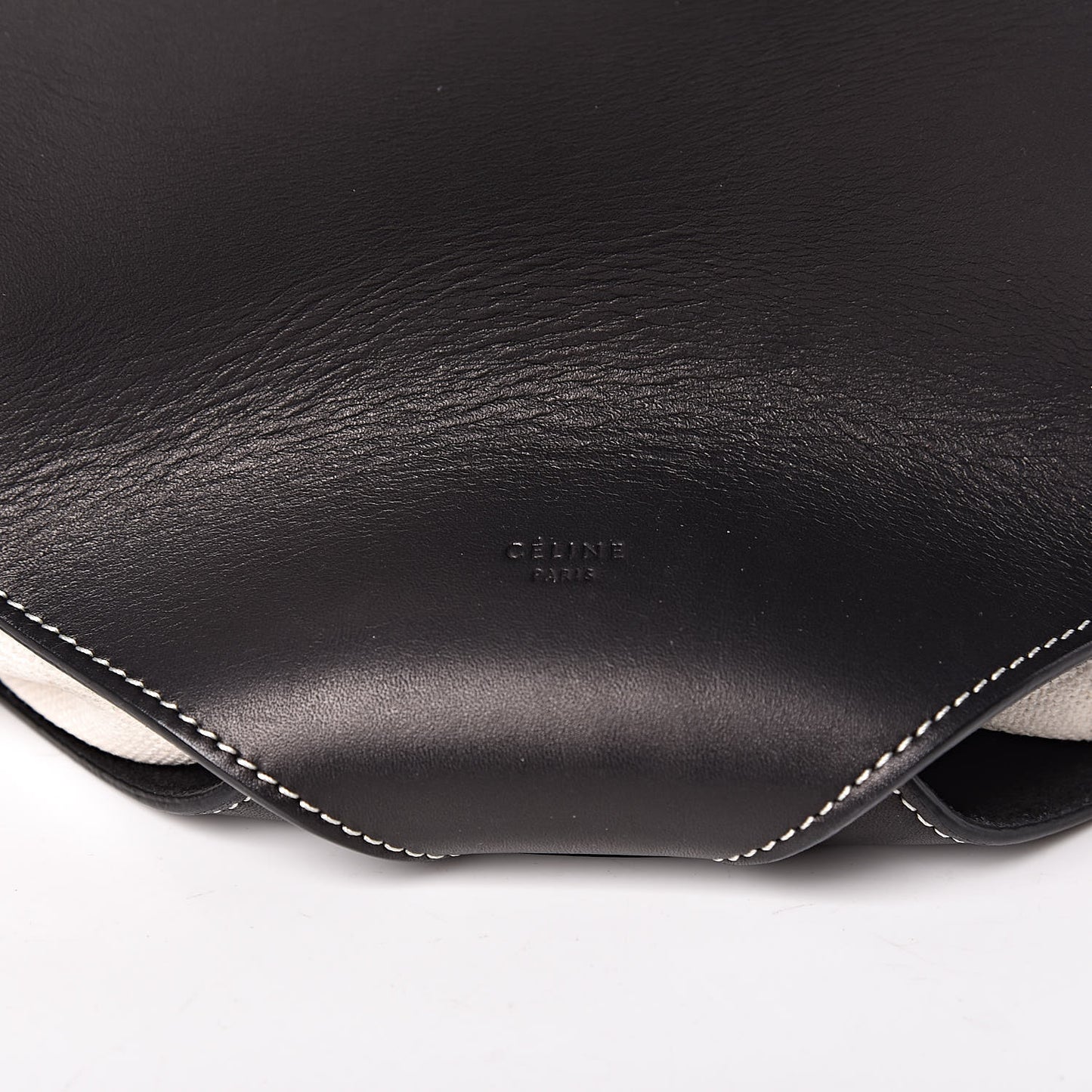 Natural Calfskin Large Holdall Shoulder Bag Black