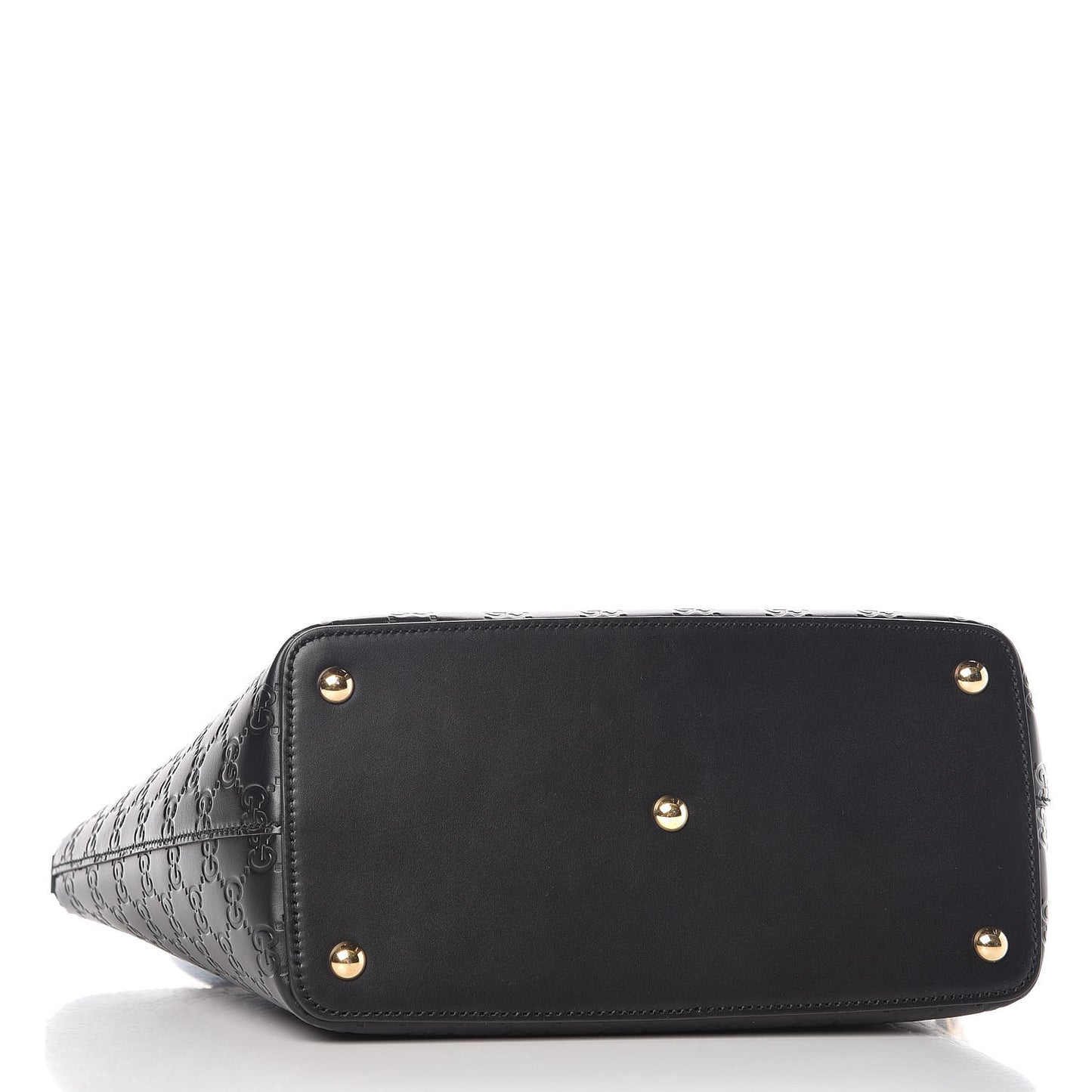 Guccissima Small Zippered Bucket Tote Black