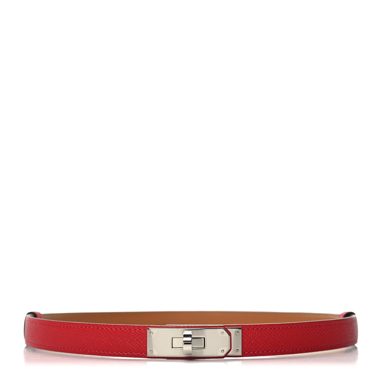 Hermes Epsom Kelly Belt Rouge Casaque 1 of 3