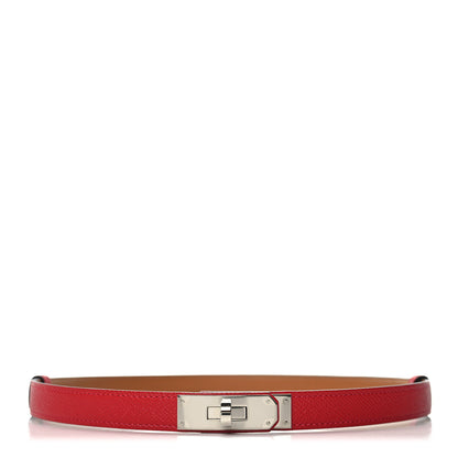 Hermes Epsom Kelly Belt Rouge Casaque 1 of 3