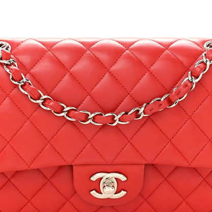 Chanel Lambskin Quilted Medium Double Flap Red 8 of 14