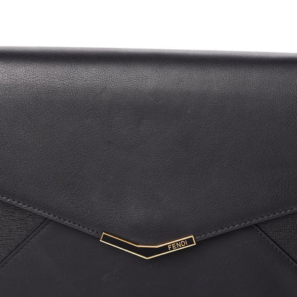 Fendi Vitello Elite 2Jours Clutch Black 10 of 15