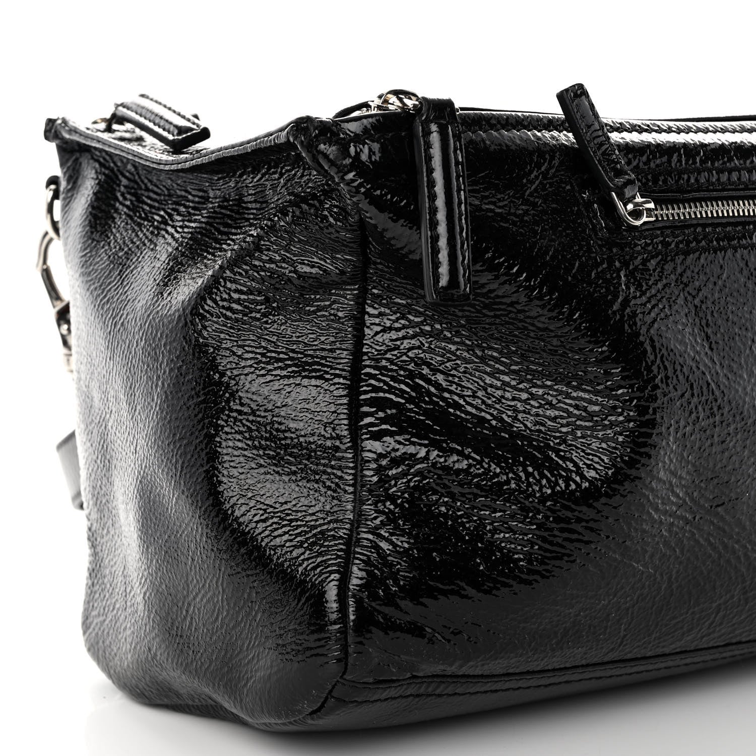 Givenchy Crinkled Patent Medium Pandora Black 9 of 11