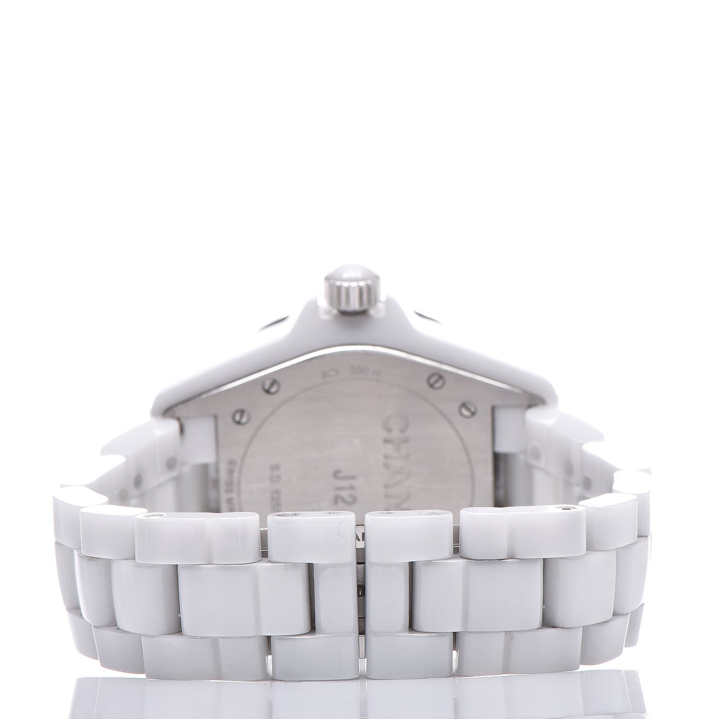 Stainless Steel Ceramic Diamond 38mm J12 Automatic Watch White