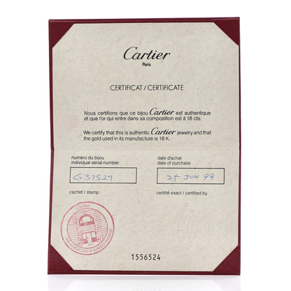 Cartier 18K White Gold 3 Diamond 5.5mm LOVE Ring 49 4.75 5 of 5