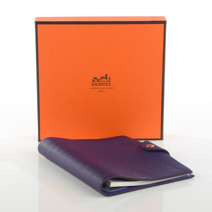 Hermes Togo Ulysse PM Notebook Cover Iris 4 of 7