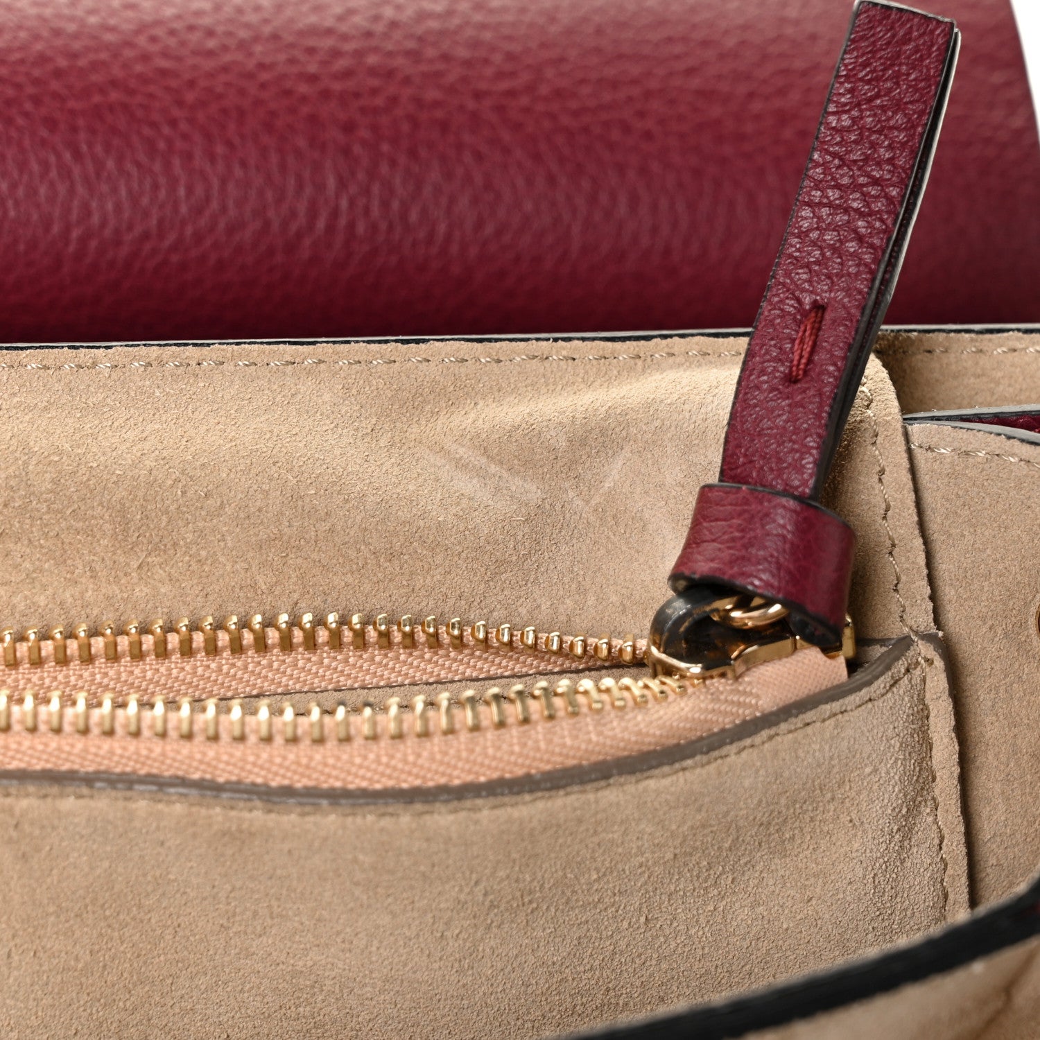 Chloe Calfskin Medium Faye Shoulder Bag Sienna Red 9 of 9