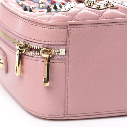 Dolce & Gabbana Lambskin Watersnake Embellished Lucia Shoulder Bag Rosa 7 of 10