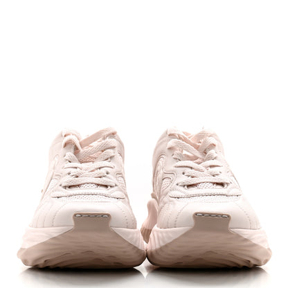 Gucci Calfskin Interlocking G Ripple Womens Platform Sneakers 36.5 Light Pink 2 of 8