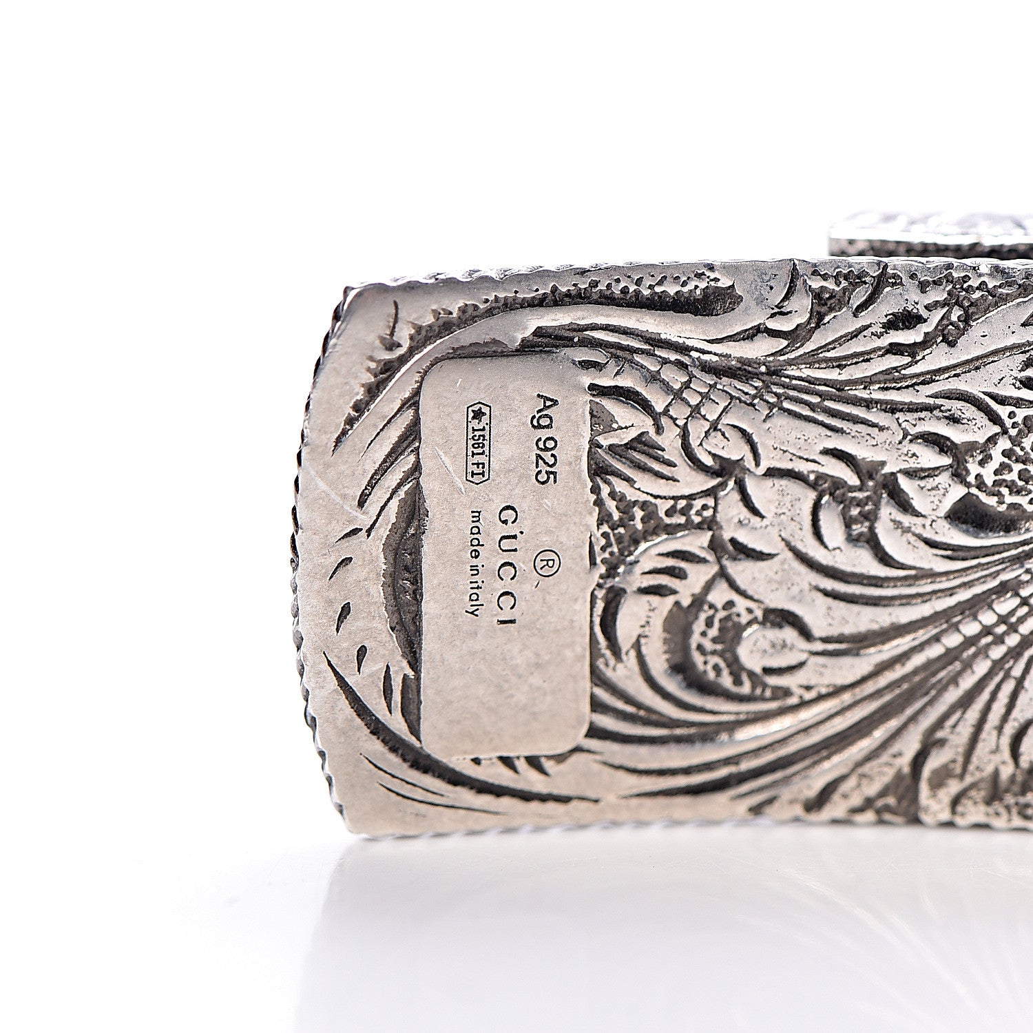 Gucci Sterling Silver G Cube Money Clip 4 of 5
