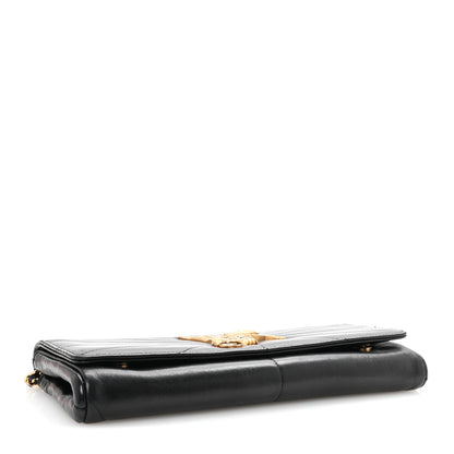 Chanel Lambskin Imperial Eagle Clutch With Chain Black 4 of 10
