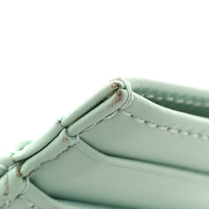 Gucci Calfskin Matelasse GG Marmont Card Holder Water Green 11 of 14