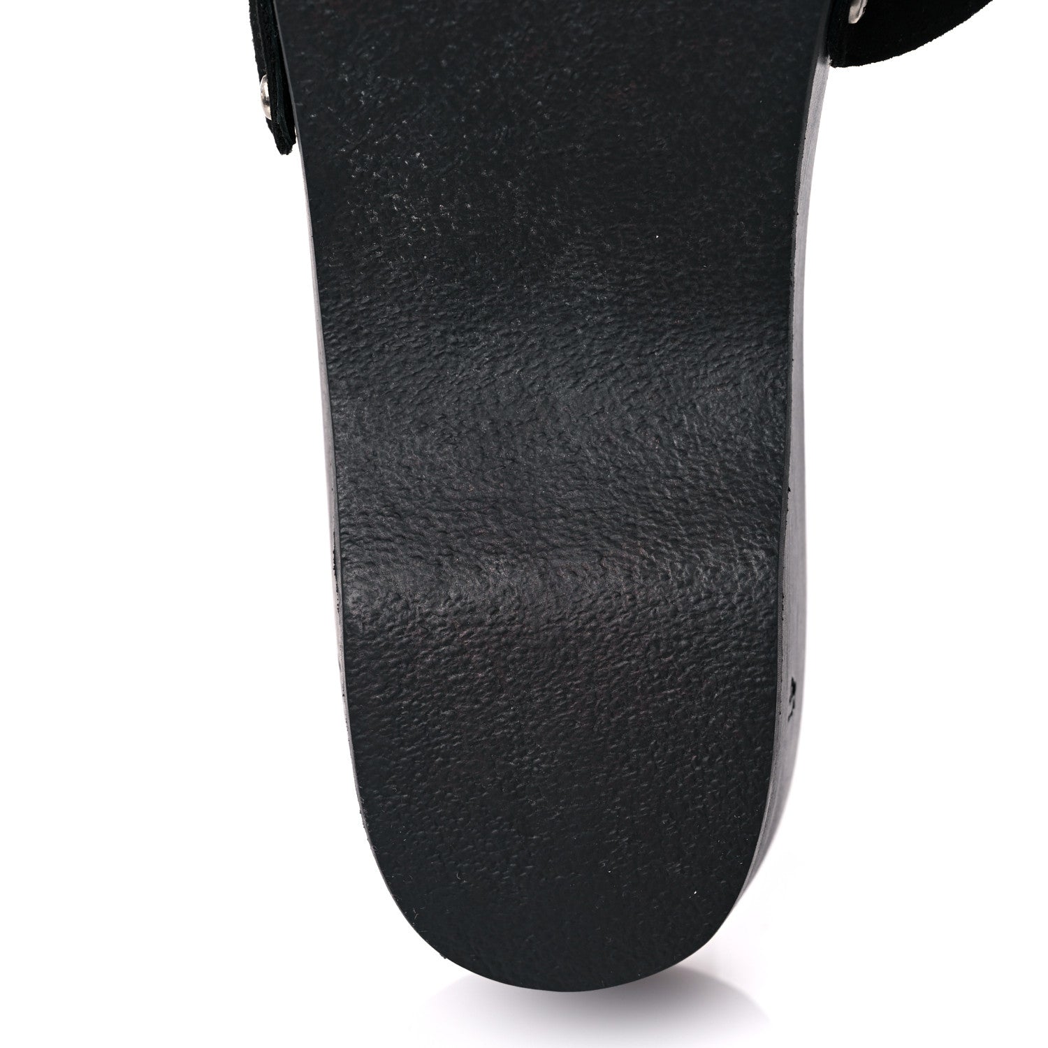 Chanel Suede Wood Sandals 41 Black 9 of 13