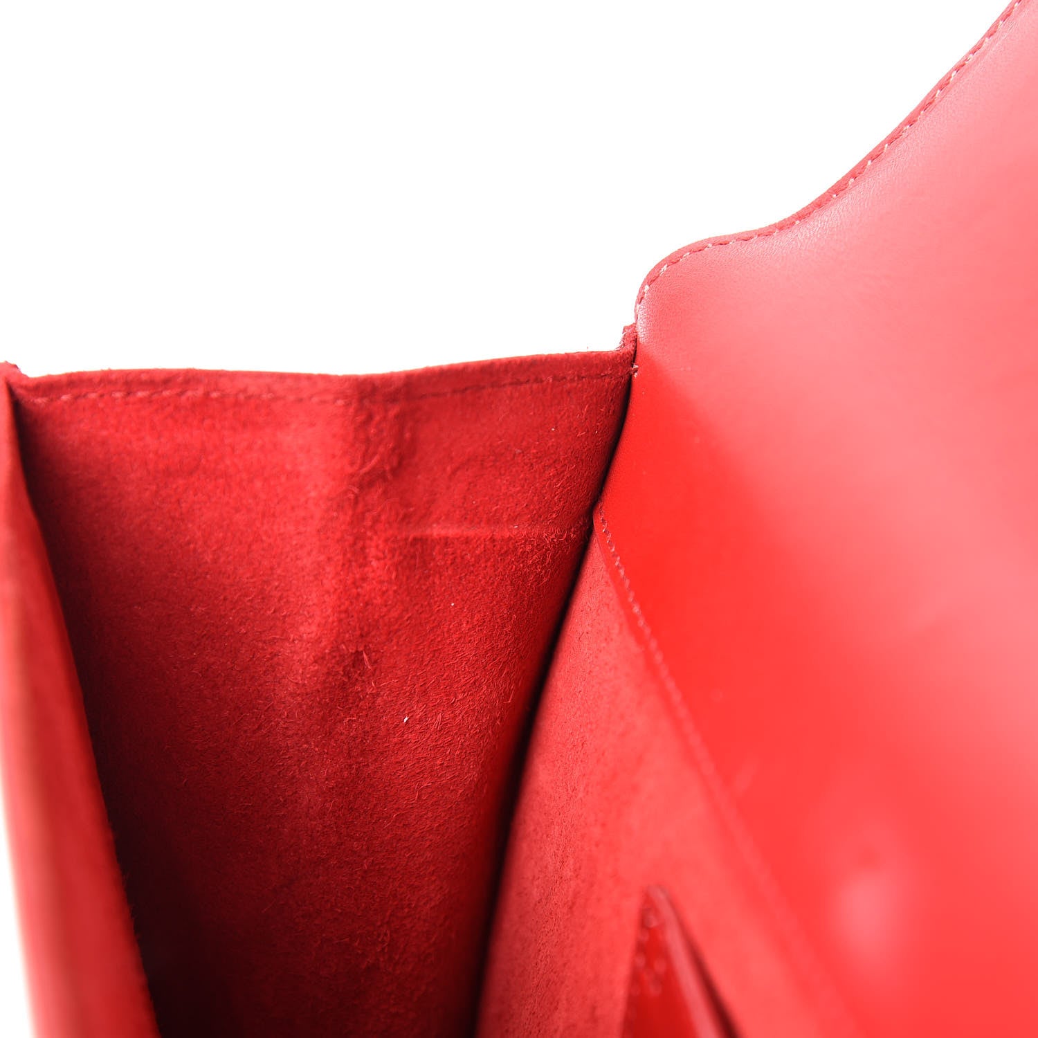 Saint Laurent Calfskin Cassandre Clutch Rouge Orient 10 of 15