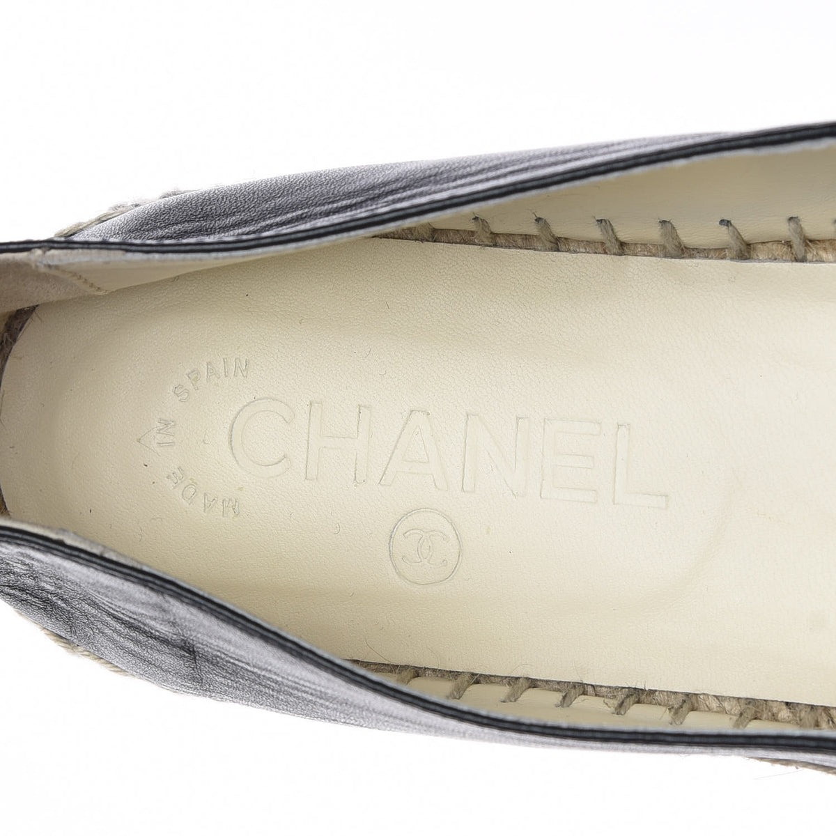 Chanel Lambskin CC Espadrilles 39 Dark Navy 6 of 10