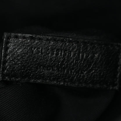 Saint Laurent Crinkled Lambskin Matelasse Monogram Medium Niki Chain Satchel Dark Green 7 of 11