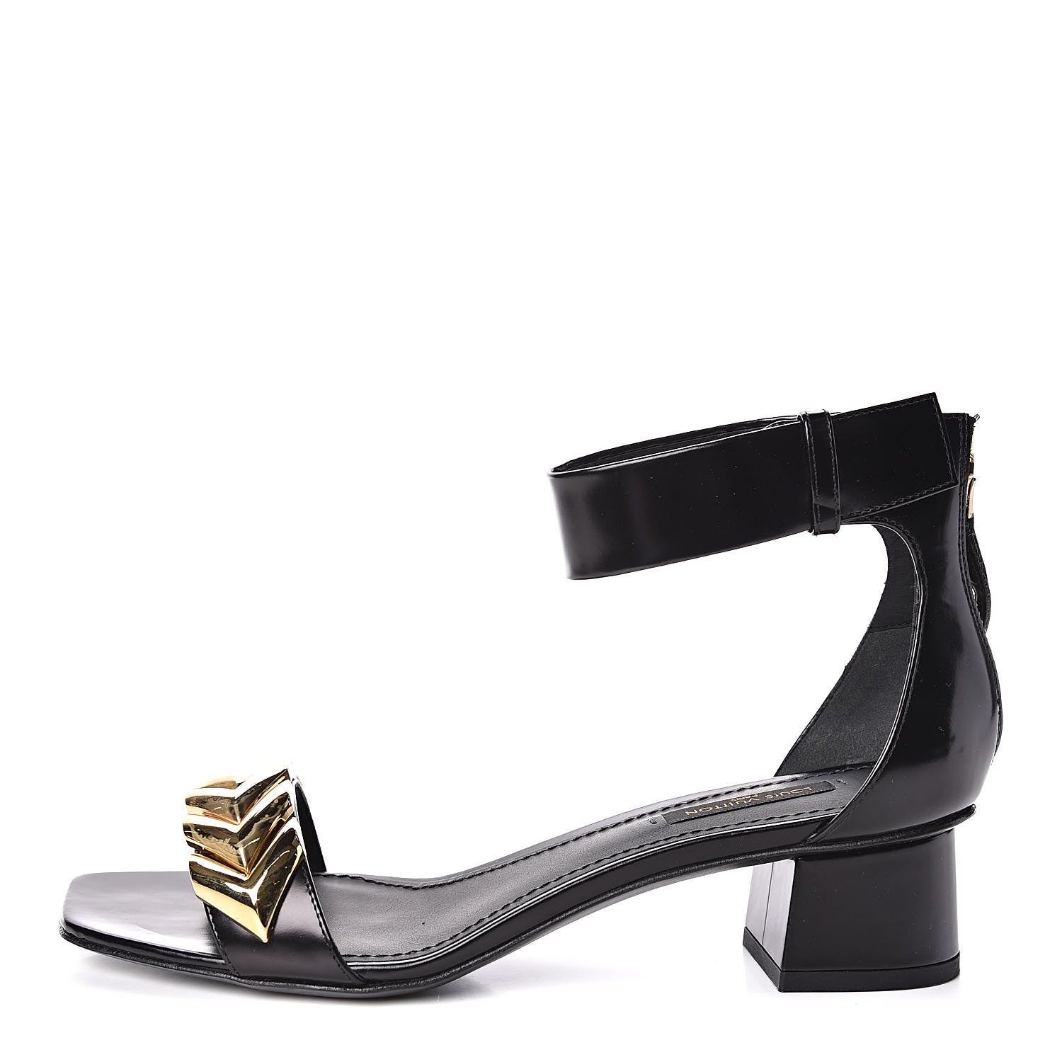 Louis Vuitton Calfskin Westbound Sandal 37 Black 1 of 8