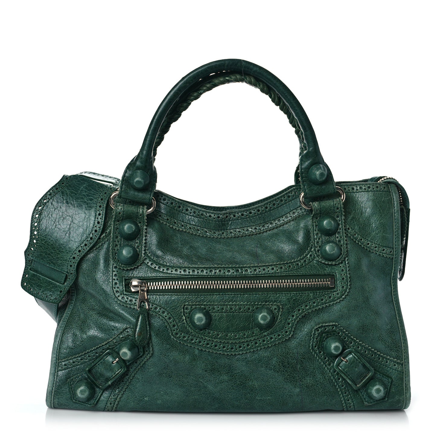 Agneau Giant Brogues Hardware City Evergreen