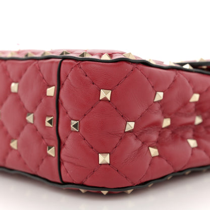 Valentino Garavani Nappa Medium Rockstud Spike Shoulder Bag Rosso Valentino 9 of 10