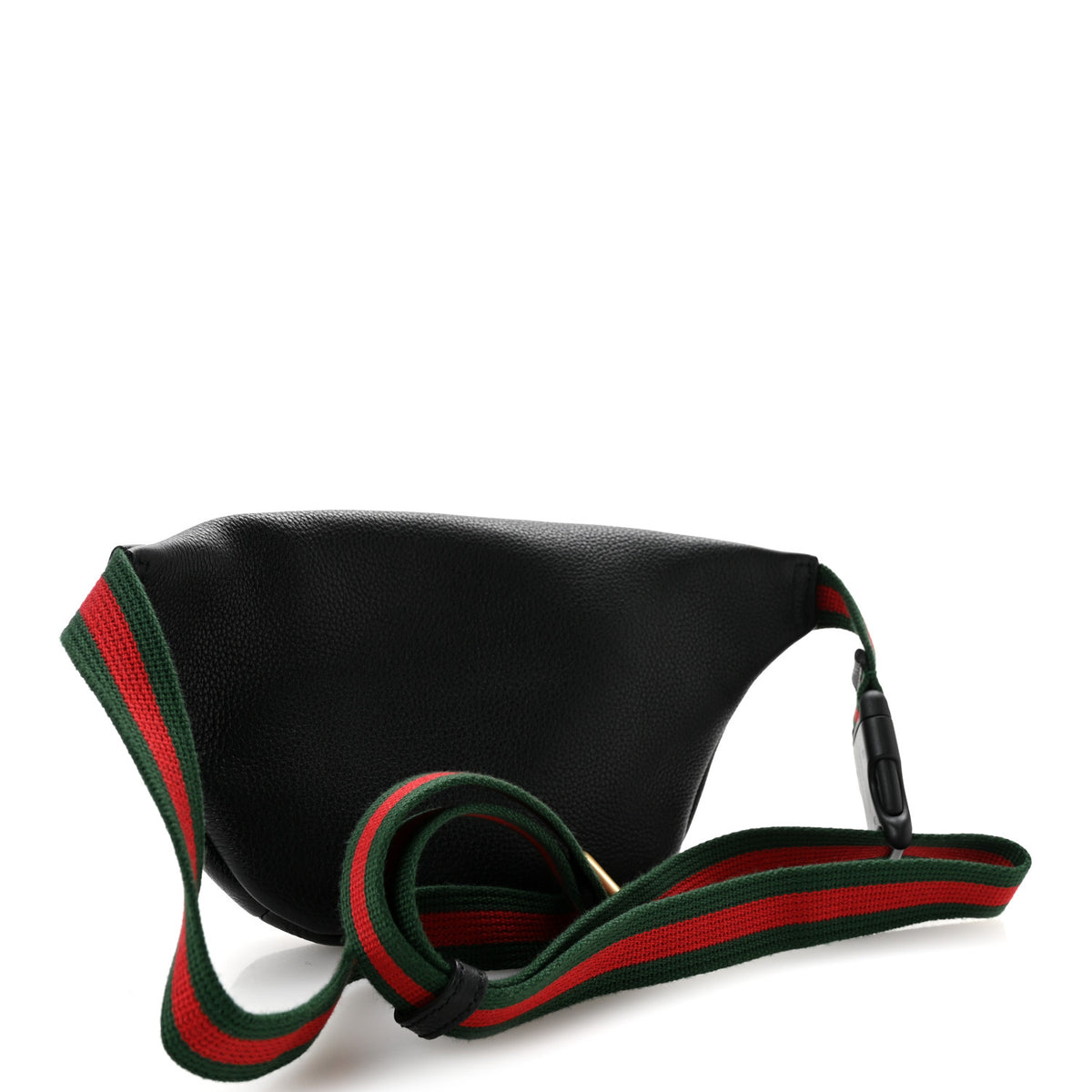 Grained Calfskin Small Logo Belt Bag Black