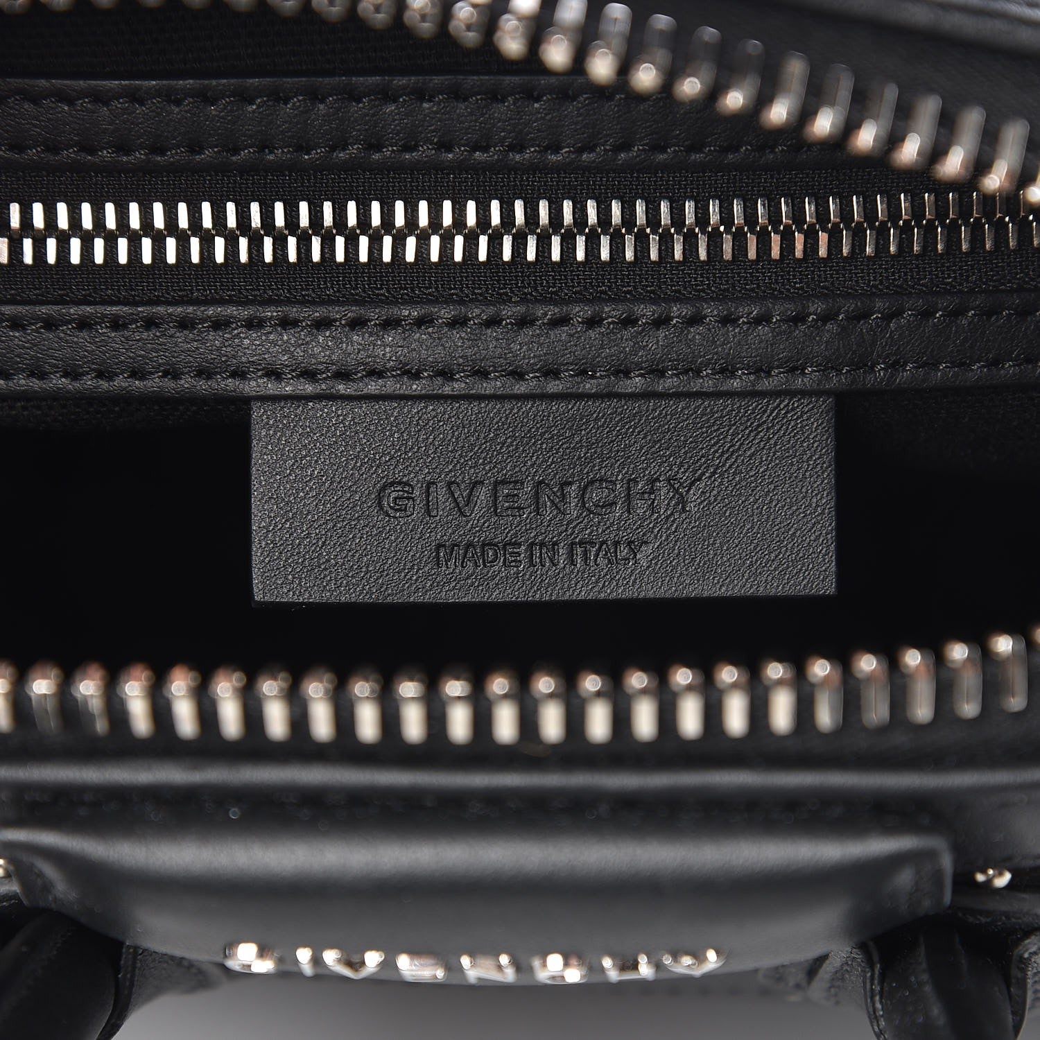 Givenchy Calfskin Suede Mini Studded Chevron Antigona Black 15 of 18