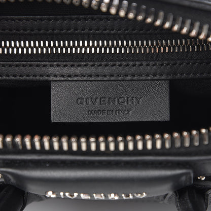 Givenchy Calfskin Suede Mini Studded Chevron Antigona Black 15 of 18