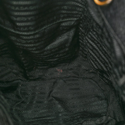 Prada Vitello Daino Tote Black 11 of 17