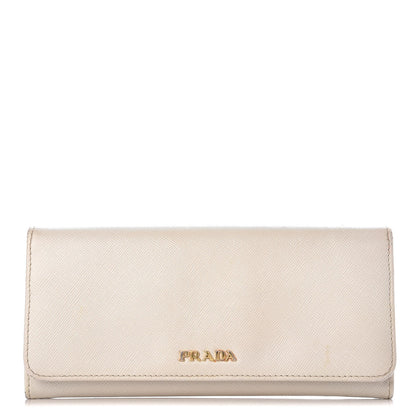 Prada Saffiano Colour Continental Flap Wallet Talco Hibiscus 1 of 11